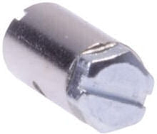 Šroubové bradavky 15 x 8 mm stříbrné 2 kusy