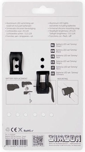 Simson Lighting Set Simmy Incl.