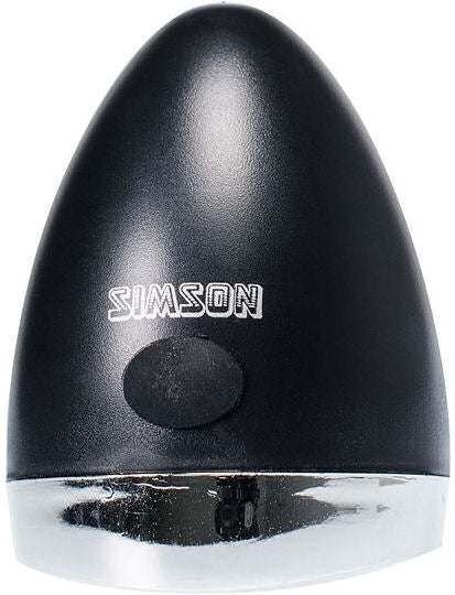 Simson front fork headlight Classic Mini Black incl. Bat. map