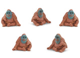 Safari Orangutan Play Set 2,5 cm Brown 192-Piece