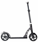 Seks grader 2-hjulsscooter med frontfjæring sammenleggbar fotbremsesvart