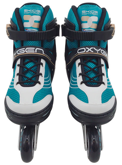 Skidi Control-Oxygen Inline Skates pol-mehke čolne nastavljive velikosti bencina 42-45