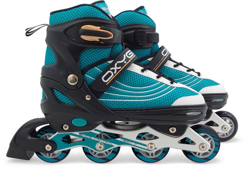 Skidi Control-Oxygen Inline Skates pol-mehke čolne nastavljive velikosti bencina 42-45