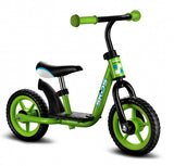 loopfiets 10 Inch Junior Groen Zwart