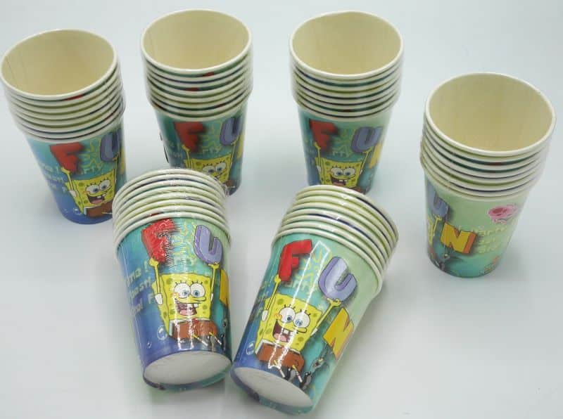 Van der doelen sponge bob papieren bekers 48 stuks