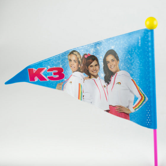 Studio 100 Bicycle flag K3 Junior 150 cm Vinyl Pink Yellow