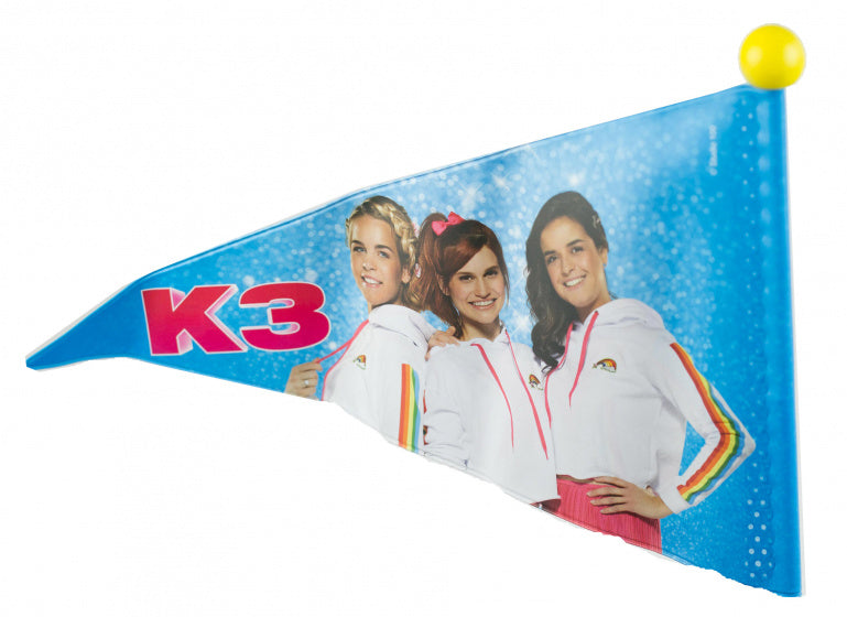 Studio 100 Bicycle flag K3 Junior 150 cm Vinyl Pink Yellow