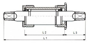 Ploadet Sunrace Ø35 127 mm vstavke - Spieless