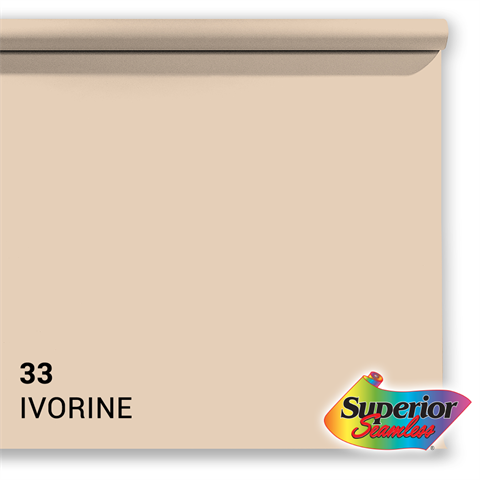 Superior background paper 33 Ivorine 1.35 x 11m