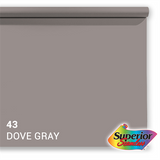 Superior Hannergrondpabeier 43 DOV Grey 1.35 x 11m
