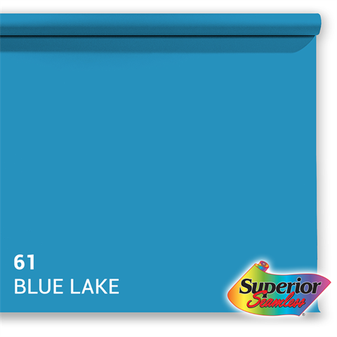 Superior Hannergrondpabeier 61 Blue Lake 1.35 x 11m