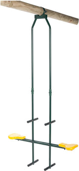 Swinging Duo swing 99 x 23,5 cm en acier jaune vert