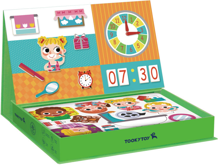 Tooky toy A Wonderful Day Educatief Houten Magneetbord 108-delig