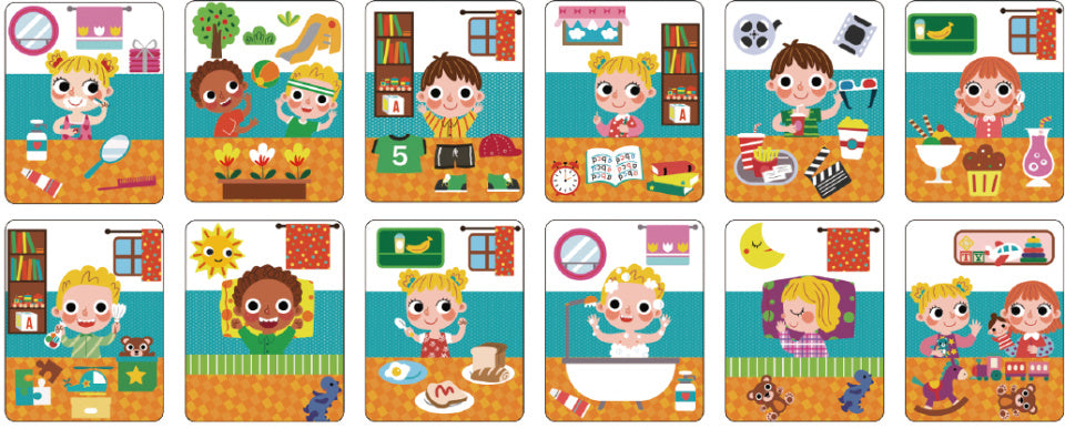Tooky toy A Wonderful Day Educatief Houten Magneetbord 108-delig
