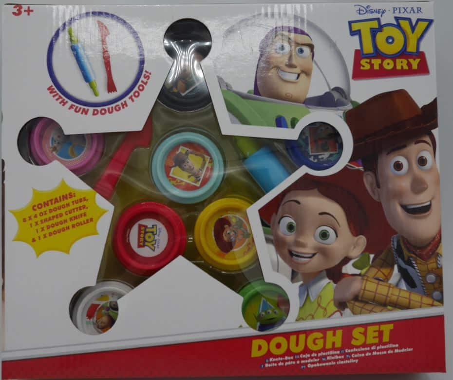 Jonotoys Toy Story Story Set z 8 kozarci iz gline in noža z valjarjem