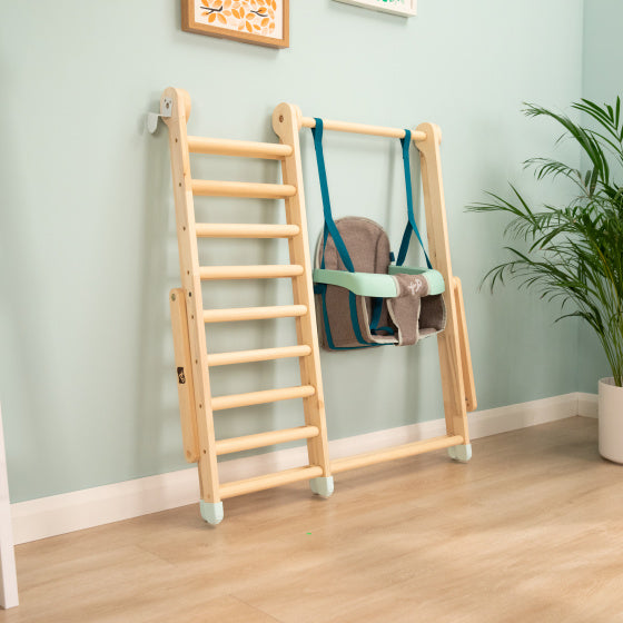 TP Toys Active-Tots Wooden climbing frame with swing from 6 months