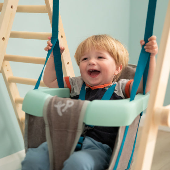 TP Toys Active-Tots Wooden climbing frame with swing from 6 months