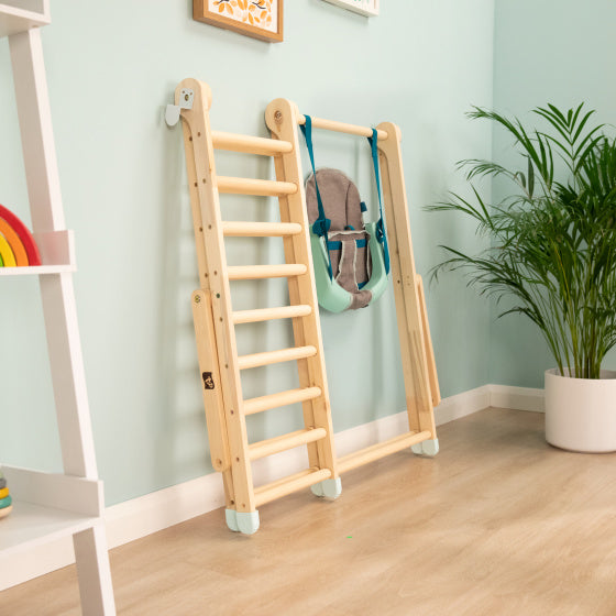 TP Toys Active-Tots Wooden climbing frame with swing from 6 months