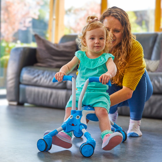 Bugs ramblet tidevann med 4 hjul junior blauw vidd