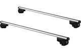 Ensemble de rack de toit 124 cm en aluminium