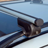 Ensemble de rack de toit 124 cm en aluminium