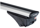 Barra del set di rack per tetto 100 kg 124 cm in argento in alluminio