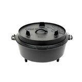 Valhal Dutch oven frying pan cast iron without legs 8 l