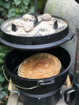 Valhal Dutch oven frying pan cast iron without legs 8 l