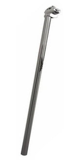 Post di sedili fissi 27,2 mm x 600 mm in argento in alluminio