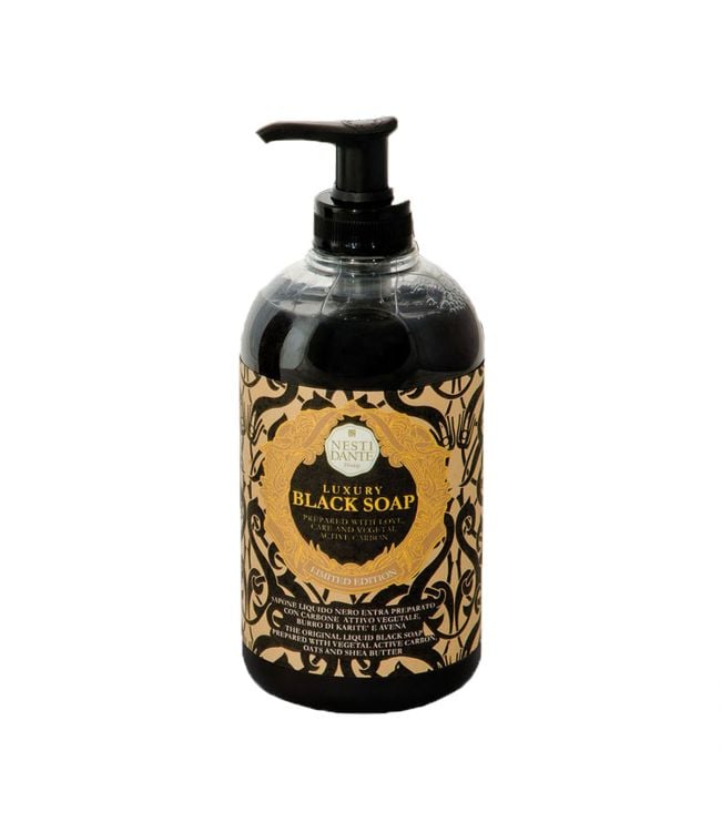 Nesti Dante luksusowa pompa czarnego mydła 500 ml