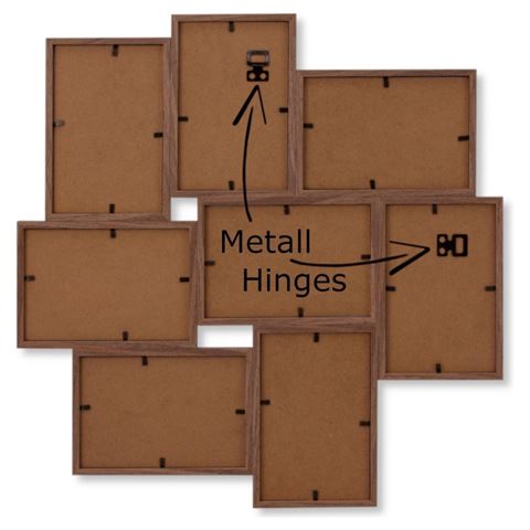 Zep Multi Photo Frame MP150 Stoccolma marrone scuro 8x10x15 cm