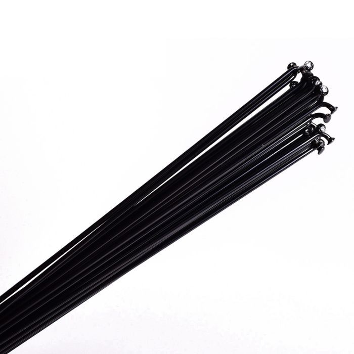 Alpina spaken 14g (2,00 mm) 250 mm rustfrit stål sort (P36)