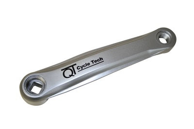 QtCychecTech QT Cycle Tech Crank Left Ocel Plastic Grey 170 mm 0702793