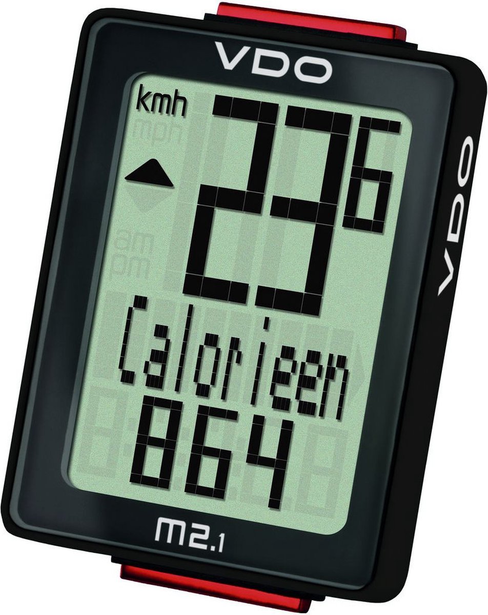 VDO M2.1WR Bicycle Computer 8 Functions Wire