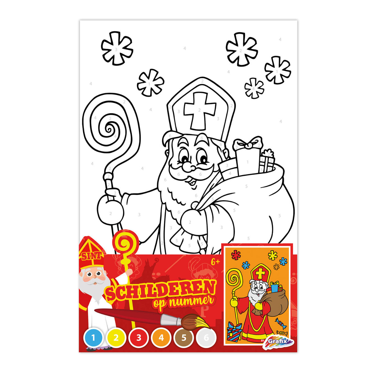 Creative Craft Group Painting on number Sinterklaas