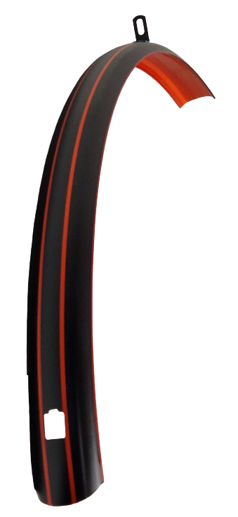 SKS Voorbalboard 28 inch plastic 46 mm matt black red