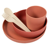 Bo giungla bo a 5 pezzi Babysis set cpla color terracotta