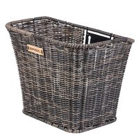 Basil Bremen rattan FM - Košarica s kolesom - spredaj temno rjava