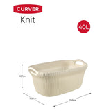 Curver curver perilo košara pleteni 40 l crèmewit