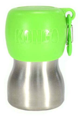 Bouteille de boisson kong h2o vert en acier inoxydable