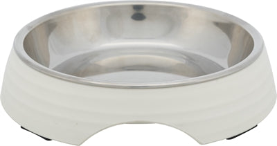 Trixie Food Bowl CAT CAT Melamina in acciaio inossidabile bianco