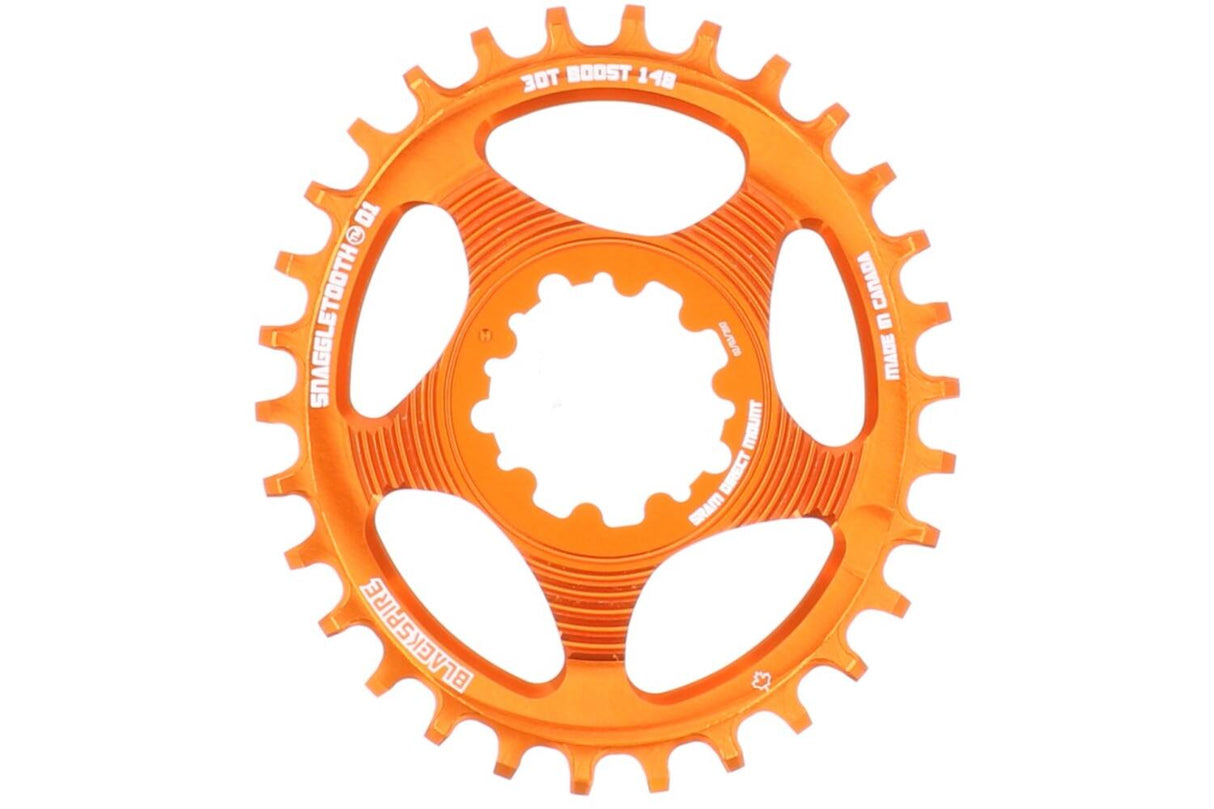 Blackspire Chaising feuille Snaggletooth ovale Sram Spline 30 3 mm Offse Orange