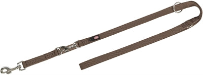Trixie Dog povodec Prilagodljivi premium dva -slojna rjava