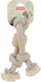 Zolux Wild Mix Rope se dřevem 3 Knoop
