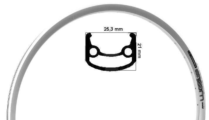 Disque Web Roddi (frein à disque) RIM de vélo 26 pouces 559 argent 36 trou de trou 14