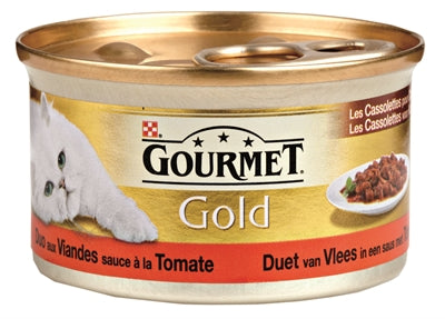 Gourmet Gold Cassolettes Duet Van Vlees in Saus s rajčaty