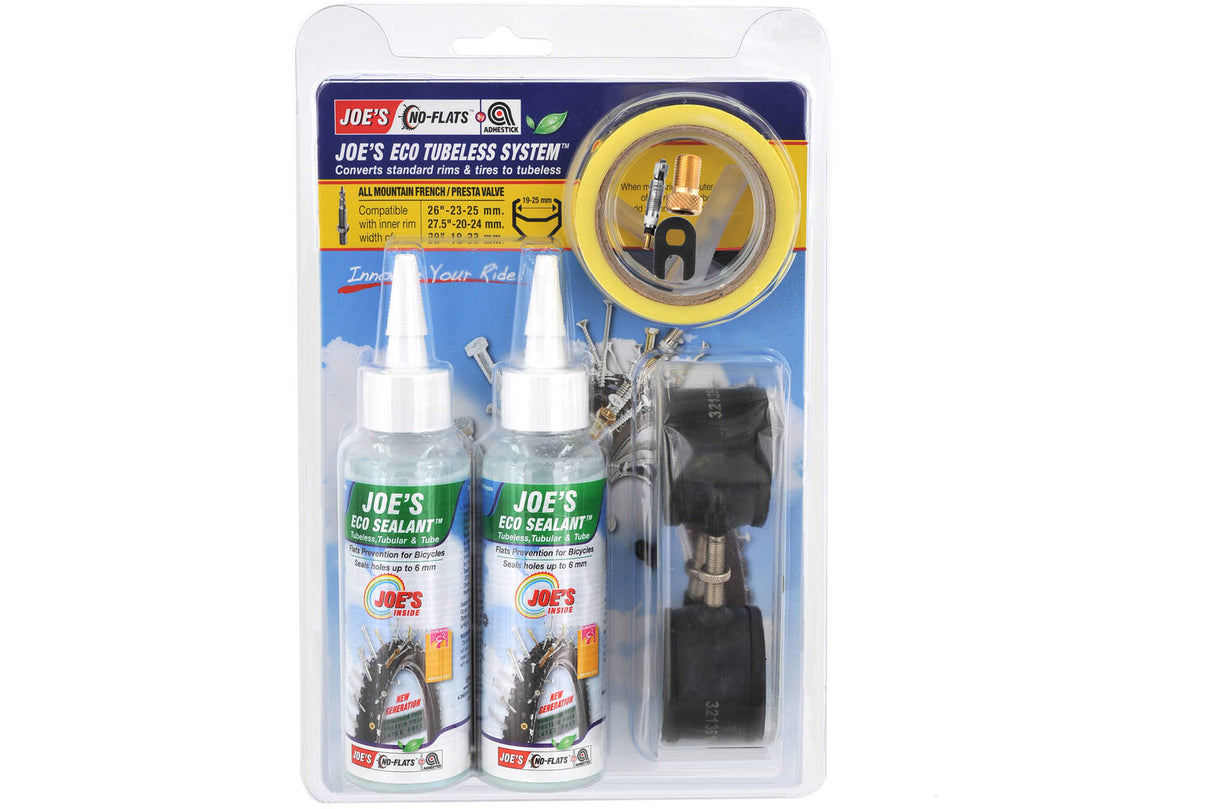Dem Joe seng Flats Tubeless Konversioun Kit Öko Dichtung xc fv