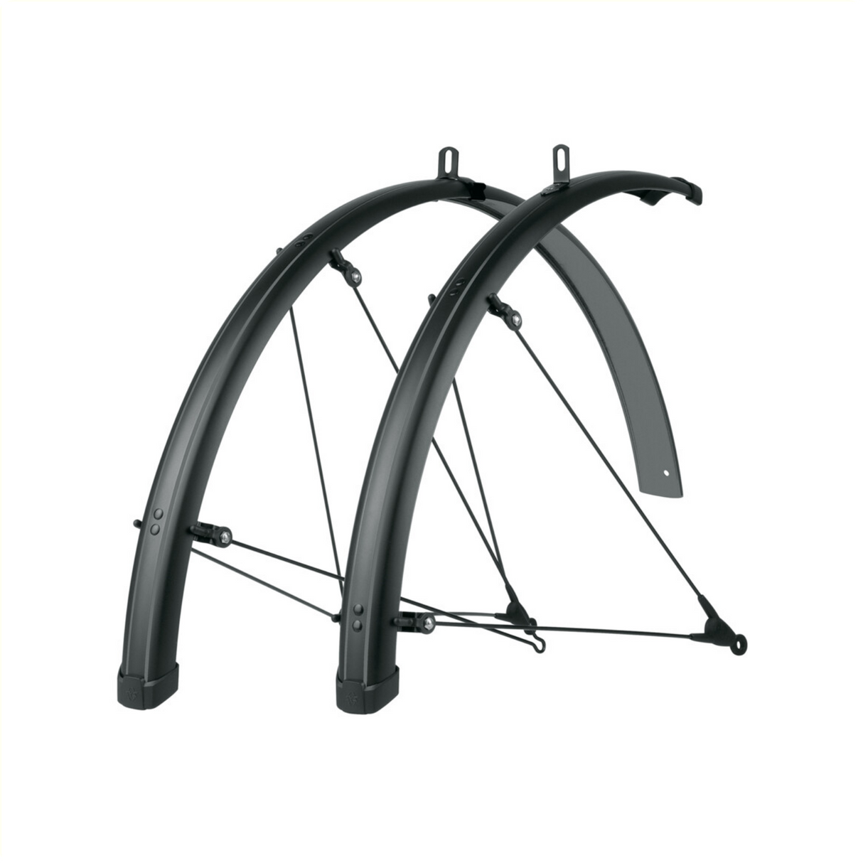 Sks bleumels stripes 45mm spatbord set, zwart
