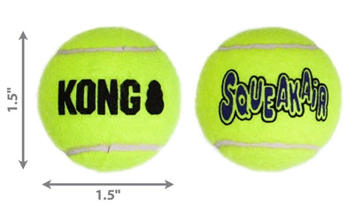 Kong squeakair tennis ball yellow with beep