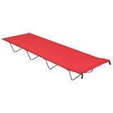 Vidaxl camp beds 2 st 180x60x19 cm oxford fabric and steel red